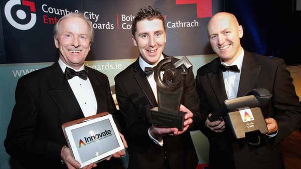From left to right: Vincent Reynolds, Chair of the Network of County and City Enterprise Boards, Jim Hughes, Innovate Business Technologies and Tom Banville, CEO of Wexford County Enterprise Board