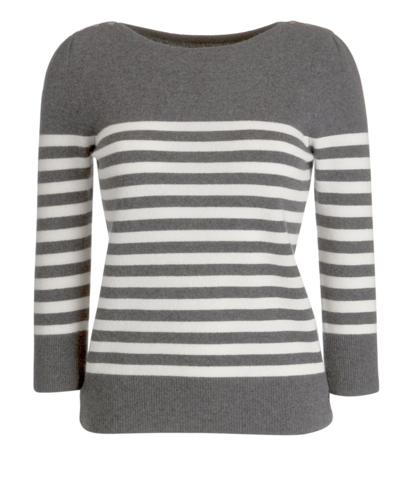 F&F Grey and White Cashmere Jumper
