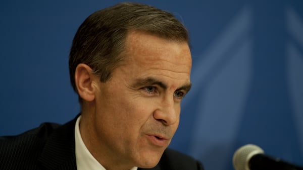 Bank of England Governor Mark Carney points to 'troubling' developments in euro zone