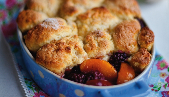 Peach Cobbler inspired by James and the Giant Peach