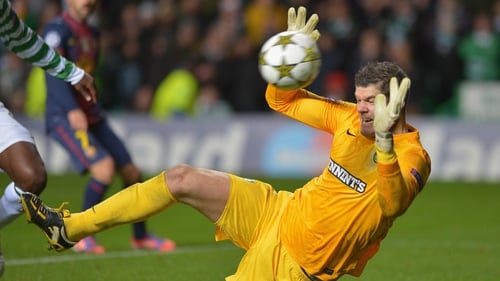 Forster produced many world class saves during Celtic's Champions League games with Barcelona