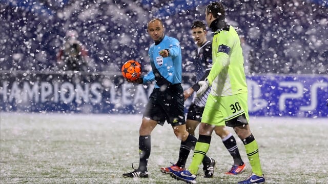 Dynamo Zagreb snow