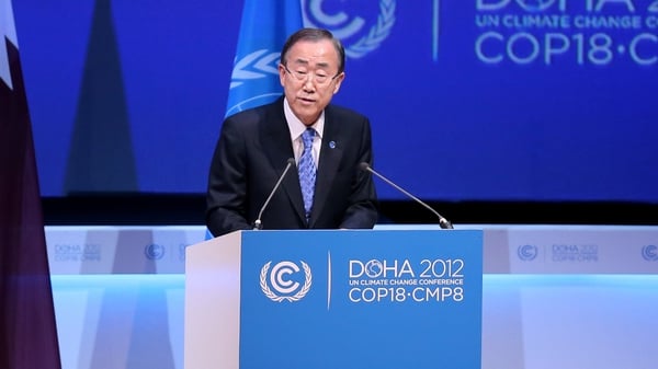 Ban Ki-moon said it was time to 'prove wrong' those who still have doubts about global warming