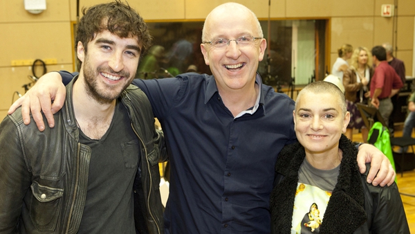 John Murray pictured with Danny O'Reilly and Sinéad O'Connor