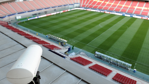 Platini does not favour the use of a Hawk-Eye camera as seen here for the Club World Cup in Japan