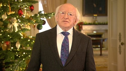 Michael D Higgins said there was much to look forward to as we prepare for the New Year