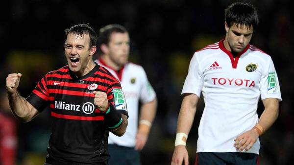 Munster were narrowly beaten by Saracens this afternoon