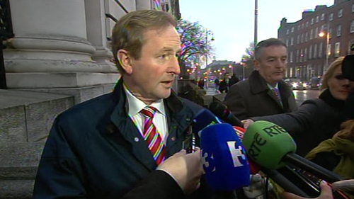 Enda Kenny has stressed there will be no free vote for Government TDs and Senators
