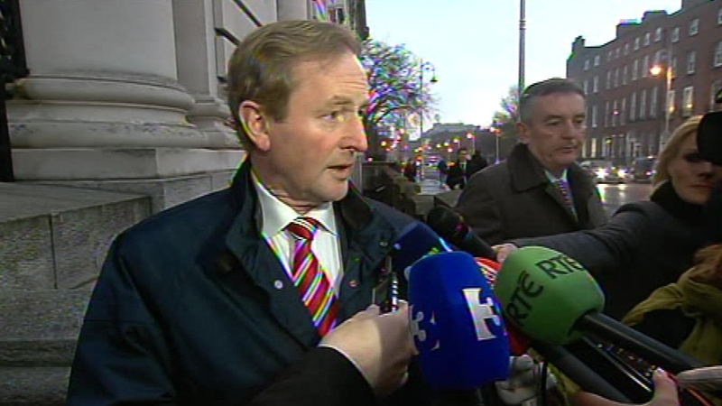 Enda Kenny has stressed there will be no free vote for Government TDs and Senators