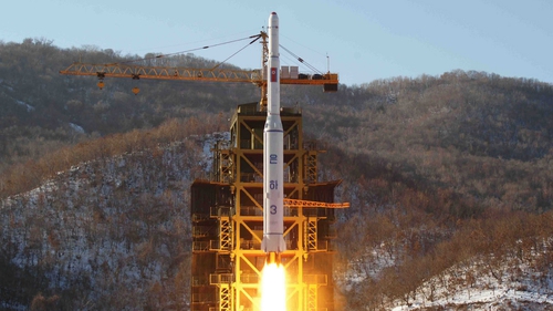 North Korea said the rocket launch was to put a weather satellite in orbit
