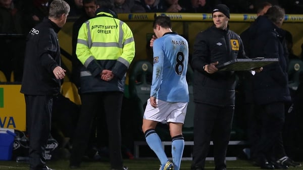 Nasri trods off the pitch at Carrow Road