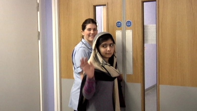Shot Schoolgirl Malala Yousafzai Leaves Hospital 8808