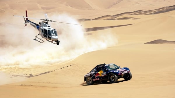 Al-Attiyah triumphed in today's 289km fourth stage from Nazca to Arequipa