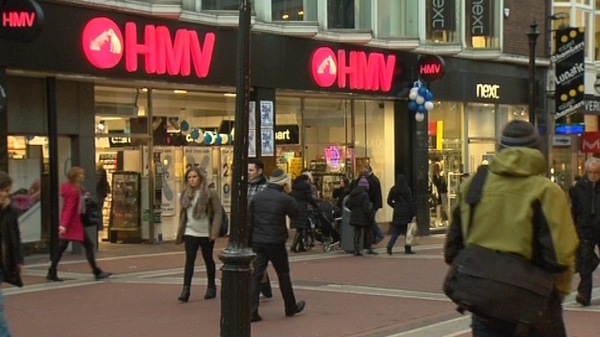 It is understood that HMV's Irish employees have been put on temporary lay-off