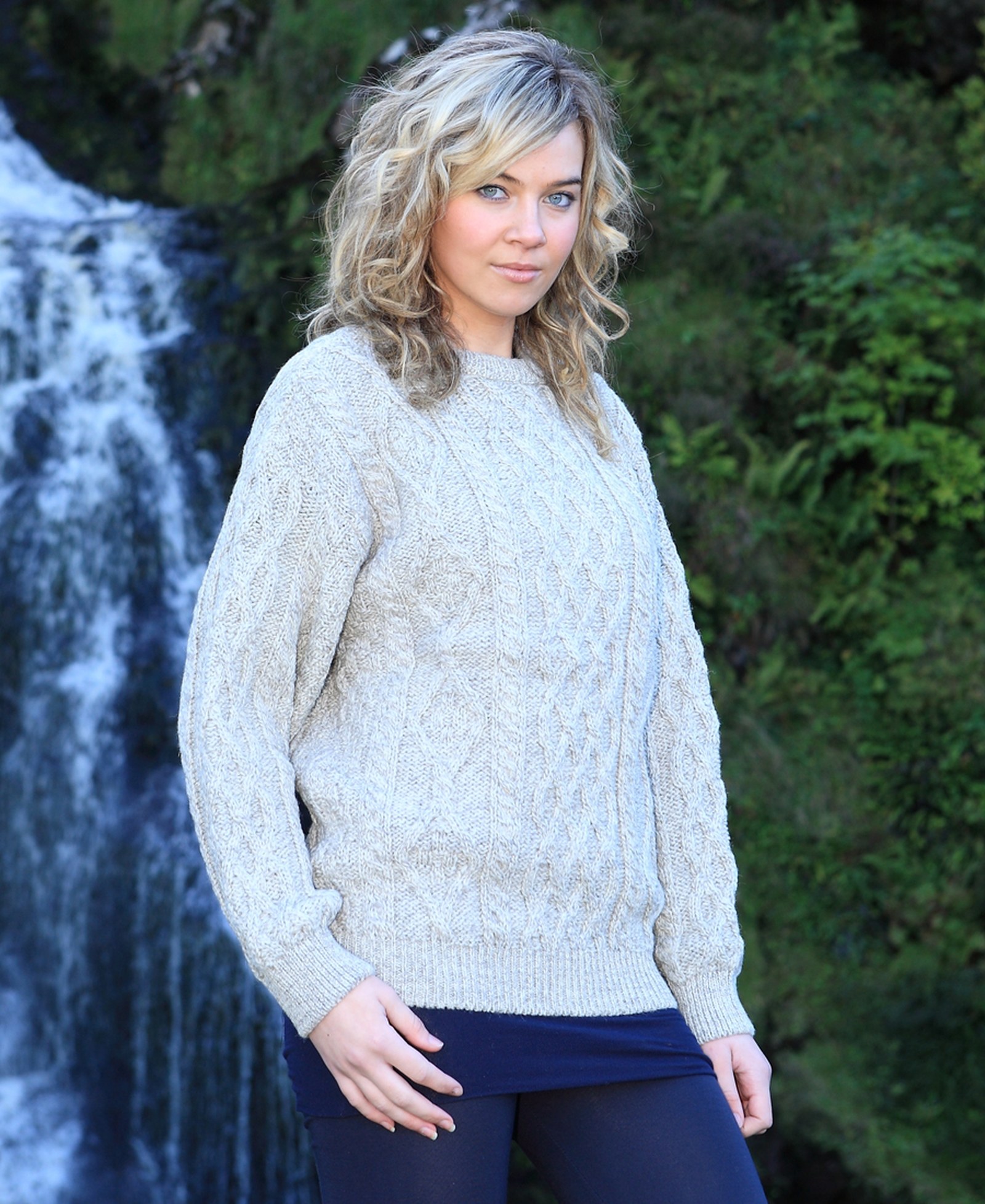 新品 FLUFF WEAR diamond aran sweater 4Y fluffwear / Diamond Aran sweater（新品 FLUFF WEAR diamond