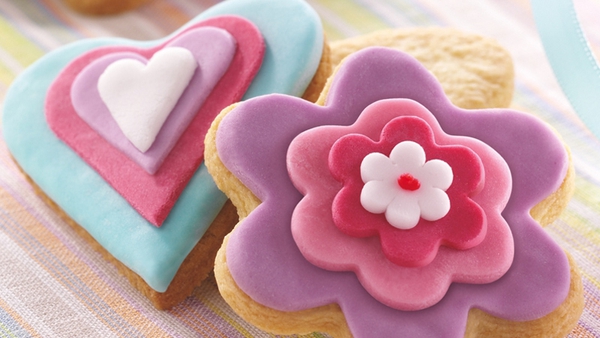 Heart and Flower Cookies