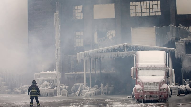 'Freezing Fire' In Chicago