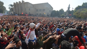 Violence broke out in Port Said following a trial over last year's soccer stadium deaths