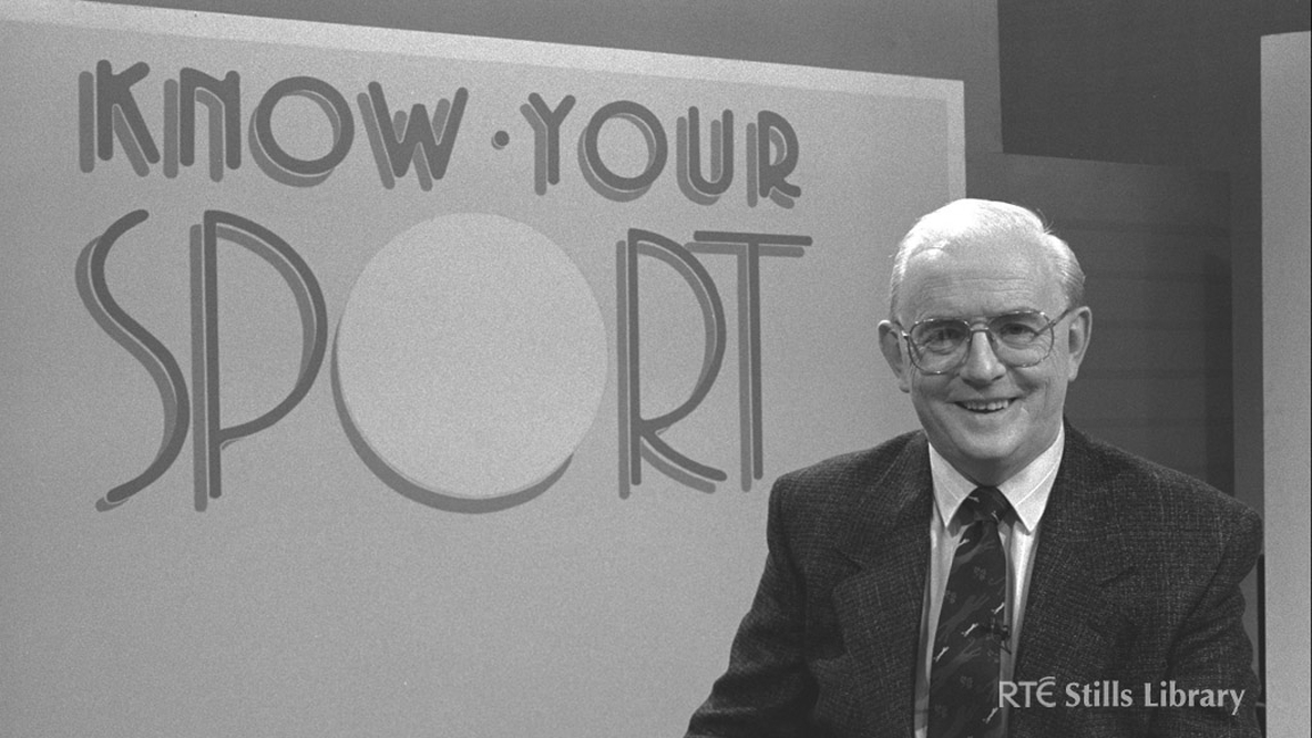 Jimmy Magee presenting 'Know Your Sport' in 1991