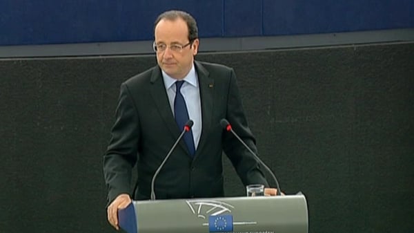 Francois Hollande said European countries should agree on exchange rate