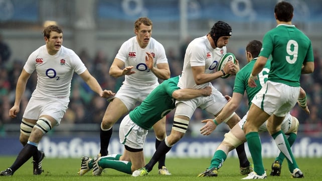 Tom Wood was withdrawn late on against Ireland