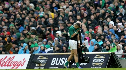 Simon Zebo was forced off early in the match