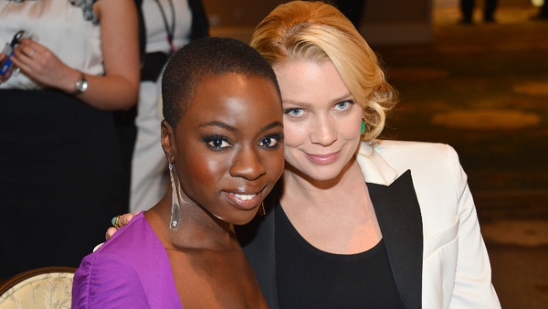 Danai Gurira with former The Walking Dead co-star Laurie Holden
