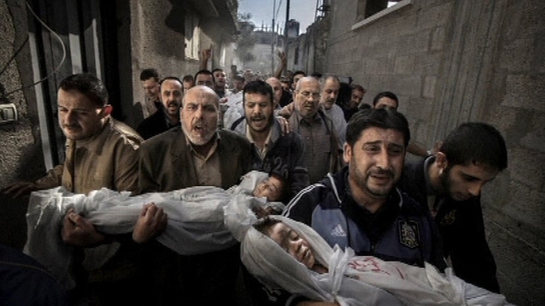 Paul Hansen took his award-winning photograph in Gaza on 20 November