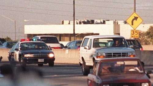 OJ Simpson during the infamous white bronco chase in 1994