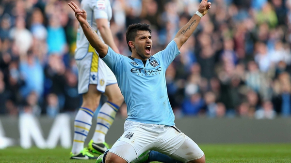 Sergio Aguero scored from the penalty spot