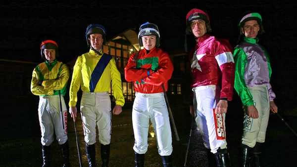 Andrew Lynch, Robert Power, Nina Carberry, Davy Russell and Andrew McNamara