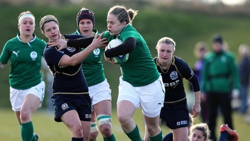 Ireland's Niamh Briggs scored a try and won player of the match