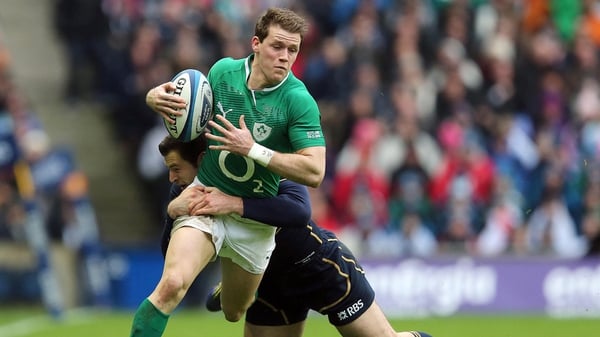 Craig Gilroy will have treatment on the injury he received in the defeat to Scotland this week