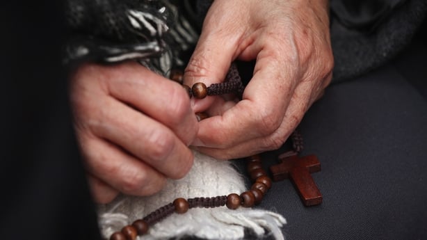 Wooden rosary beads