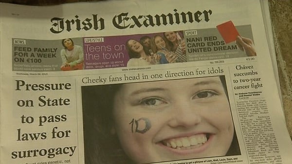 Webprint's contract to print The Irish Examiner was terminated after TCH went into liquidation