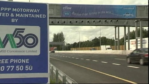 Motorists drive within inches of HGVs in an attempt to avoid paying the toll on the M50
