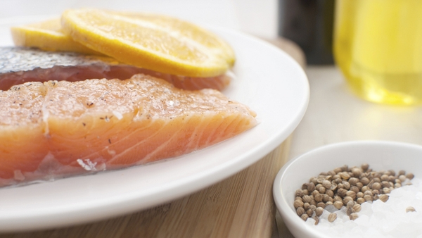 Neven Maguire's Salmon and Asparagus Wraps with Rocket Pesto
