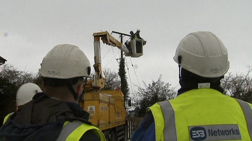 ESB crews have restored power to around 1,700 customers in Galway and Mayo