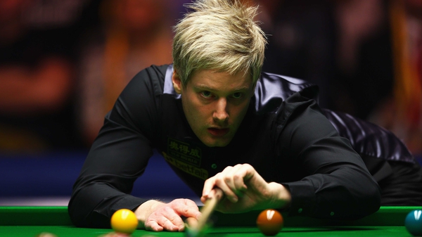Neil Robertson led 6-1 after the opening session