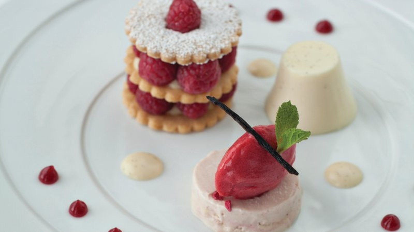 Neven Maguire's raspberry plate