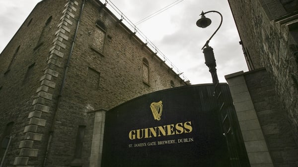 Diageo said that net sales of Guinness were up 4% in the six months to the end of December