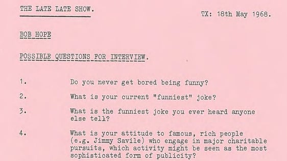 Bob Hope Interview Guide - Late Late Show