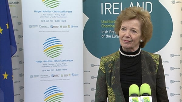 The conference is jointly organised by the Government and the Mary Robinson Foundation - Climate Justice