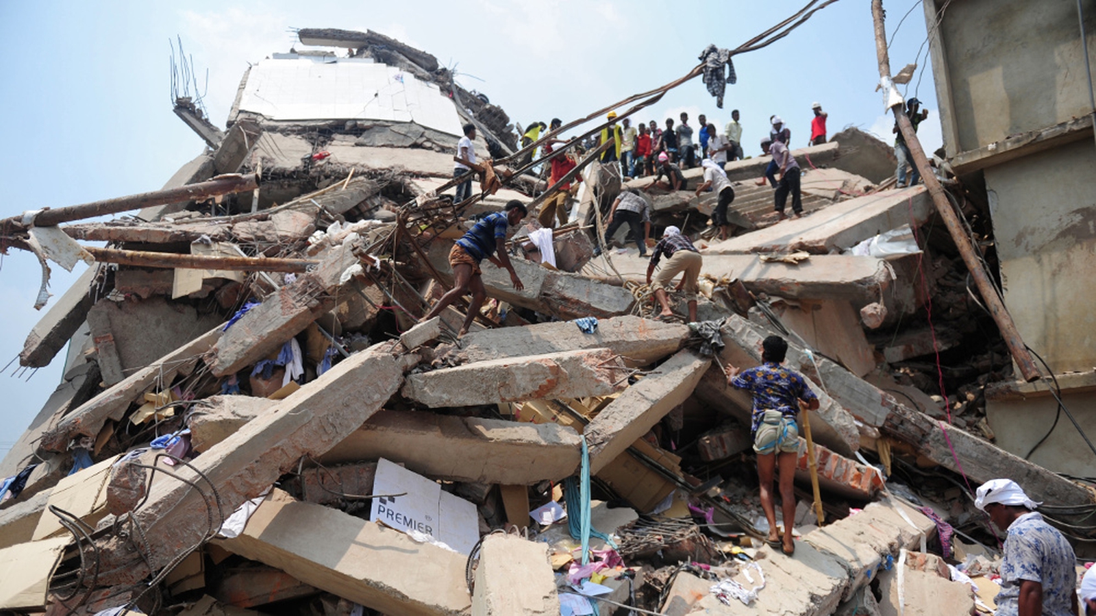 Woman Rescued From Rubble In Bangladesh 