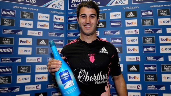 Jerome Porical kicked Stade Francais to victory and grabbed the man of the match bubbly as the Parisian side qualified for next month's Dublin final