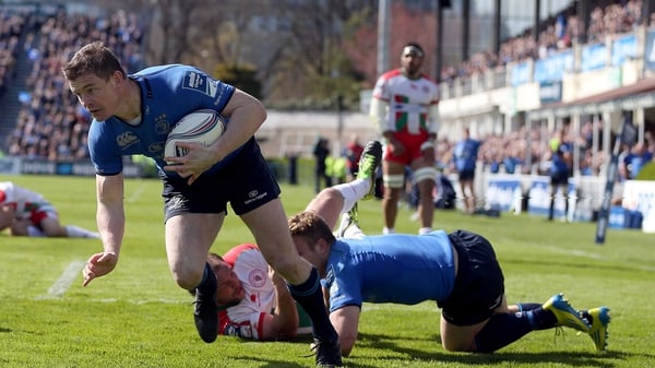 Brian O'Driscoll scored Leinster's fifth try