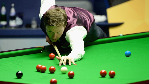 Ricky Walden is in charge in his semi-final with Barry Hawkins