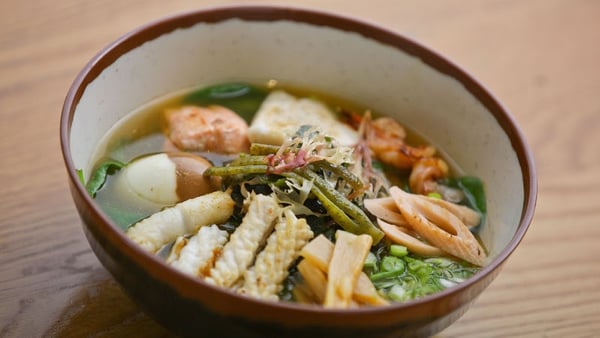 A delicious and filling main from Japan with a meat broth, special noodles and toppings of your choice
