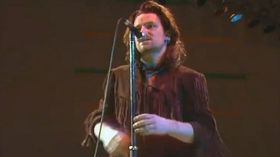 Bono at 'Self-Aid' 1986