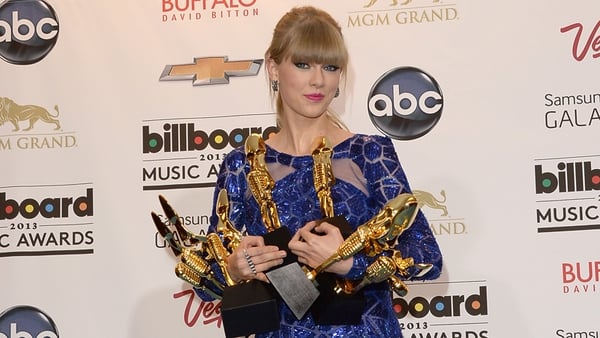 Swift with her bevy of awards